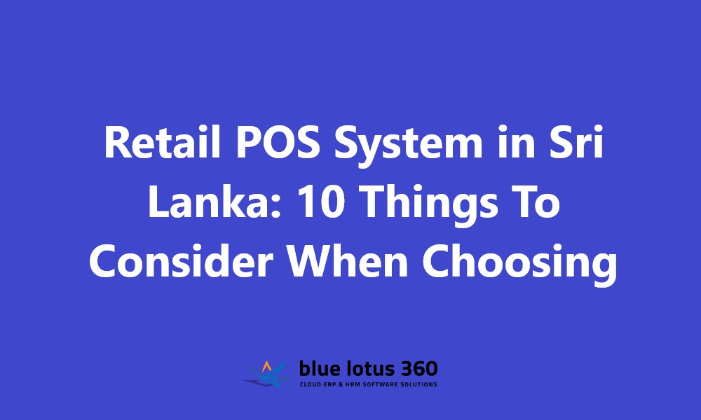 Retail POS System in Sri Lanka